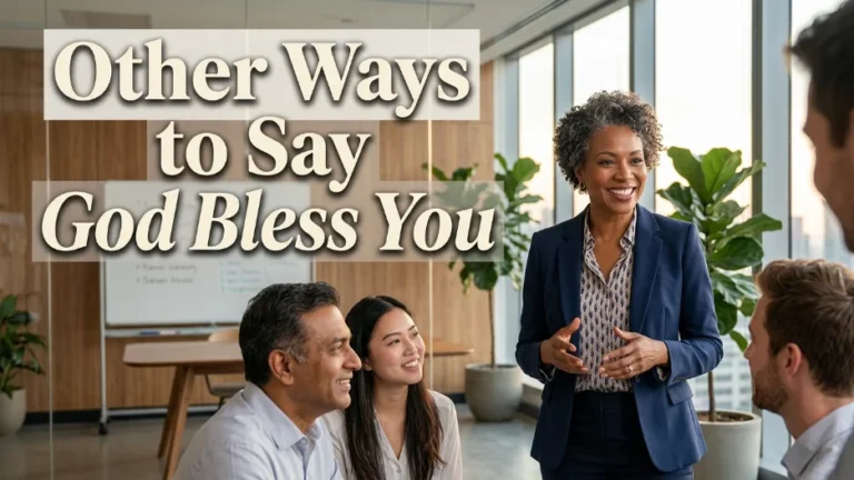 Other Ways to Say God Bless You