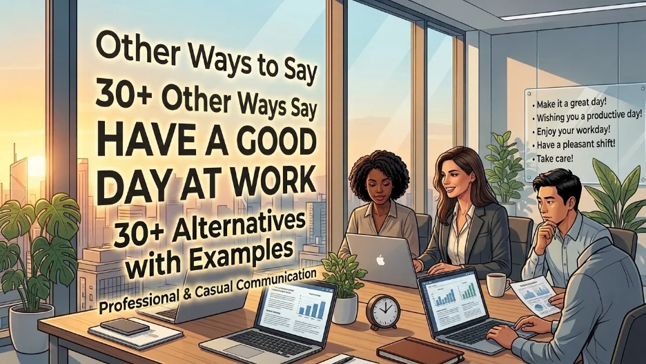 Other Ways to Say Have a Good Day at Work