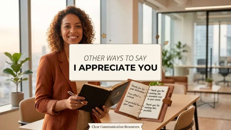 Other Ways to Say "I Appreciate You"