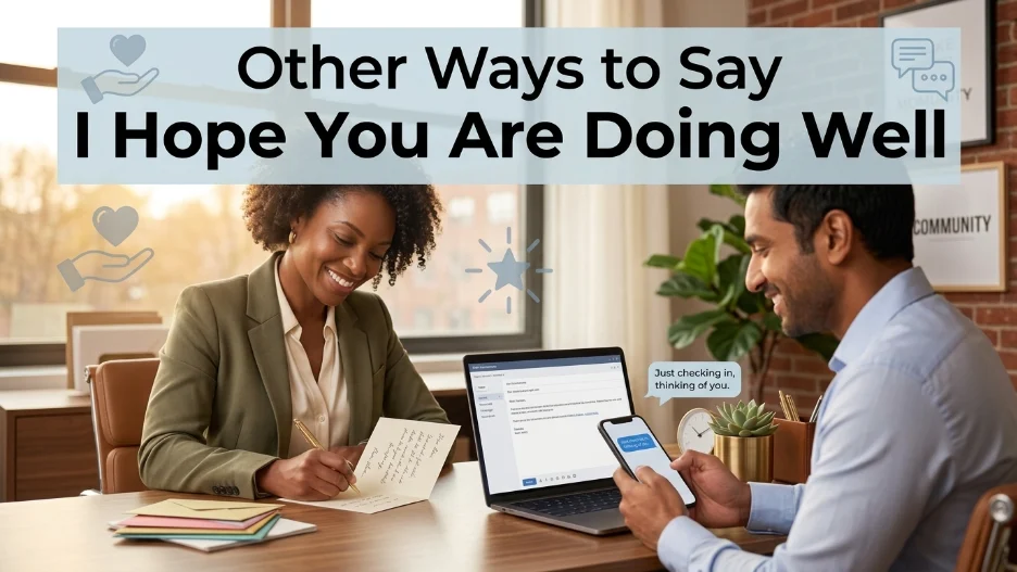 Other Ways to Say I Hope You Are Doing Well