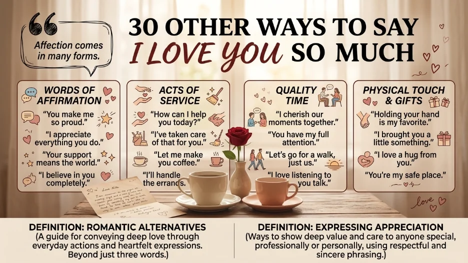 Other Ways to Say I Love You So Much