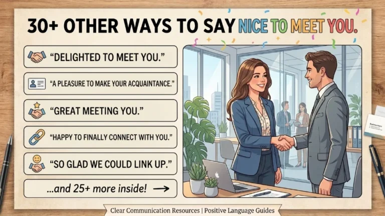 Other Ways to Say “Nice to Meet You”
