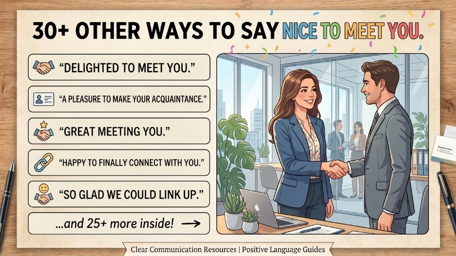 Other Ways to Say “Nice to Meet You”