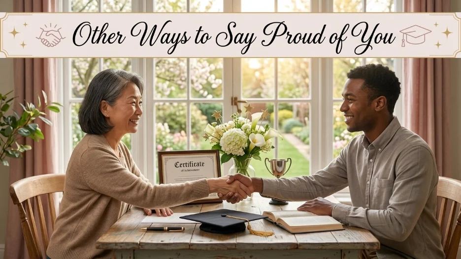 Other Ways to Say Proud of You