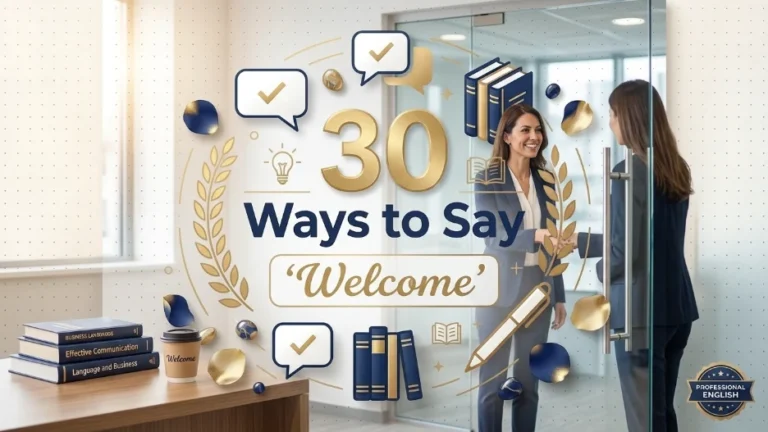 Other Ways to Say Welcome