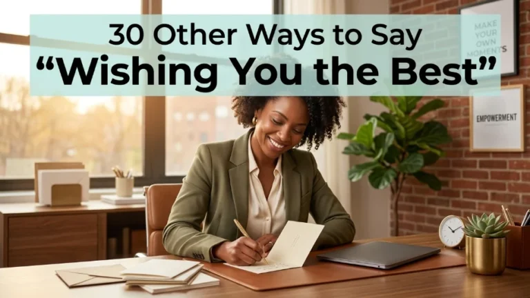Other Ways to Say Wishing You the Best