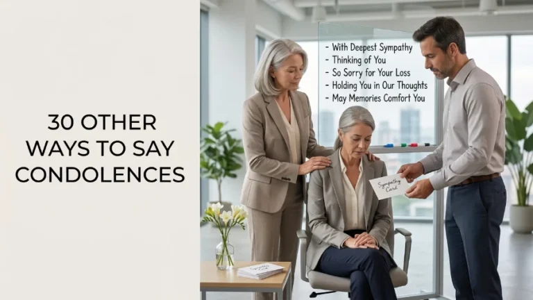 other ways to say condolences