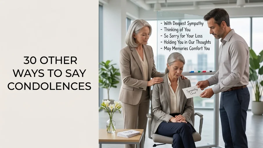 other ways to say condolences