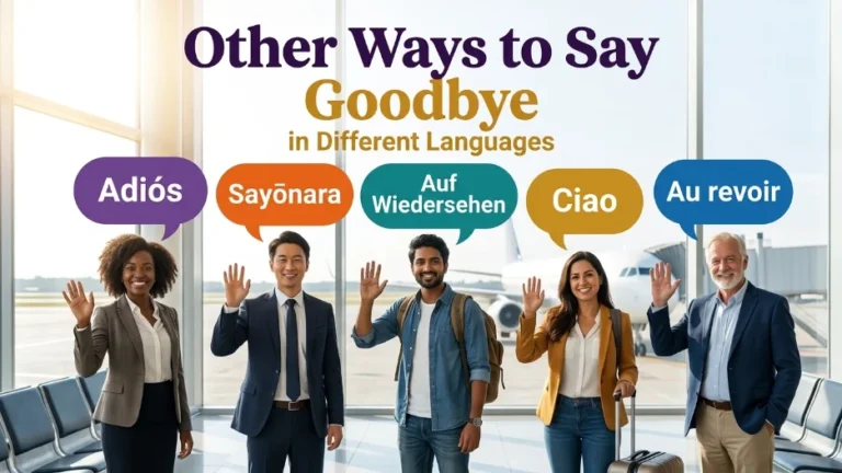 Other Ways to Say Goodbye in Other Languages