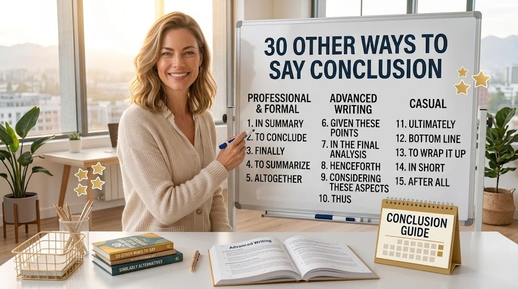 other ways to say conclusion