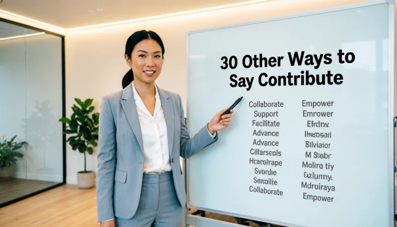 other ways to say contribute