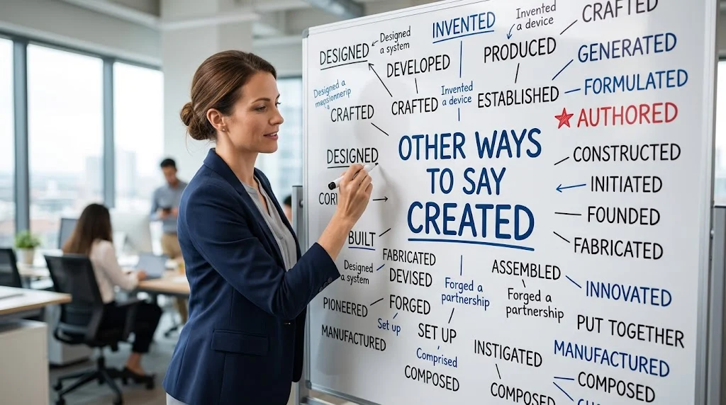 other ways to say created