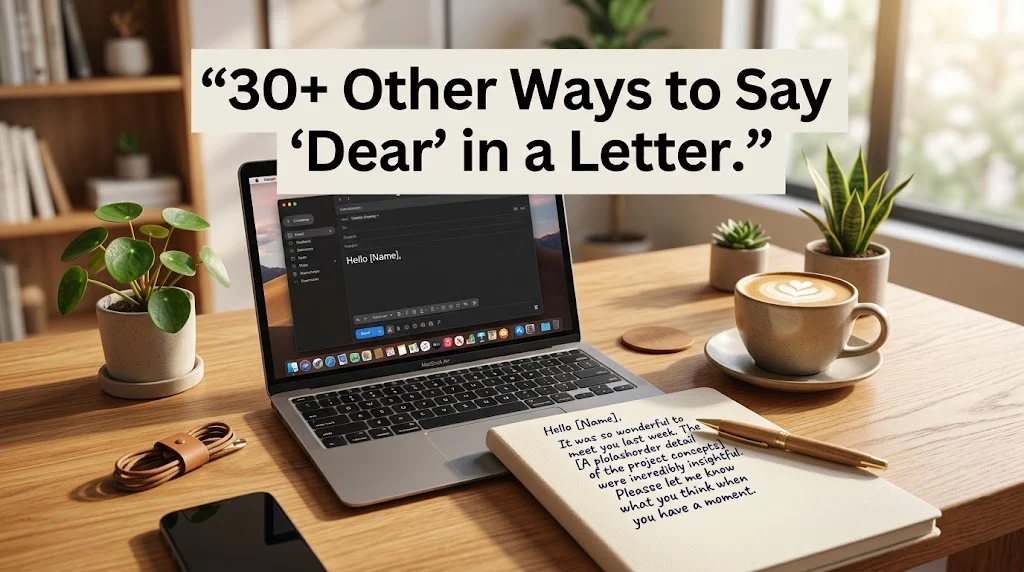 other ways to say dear in a letter