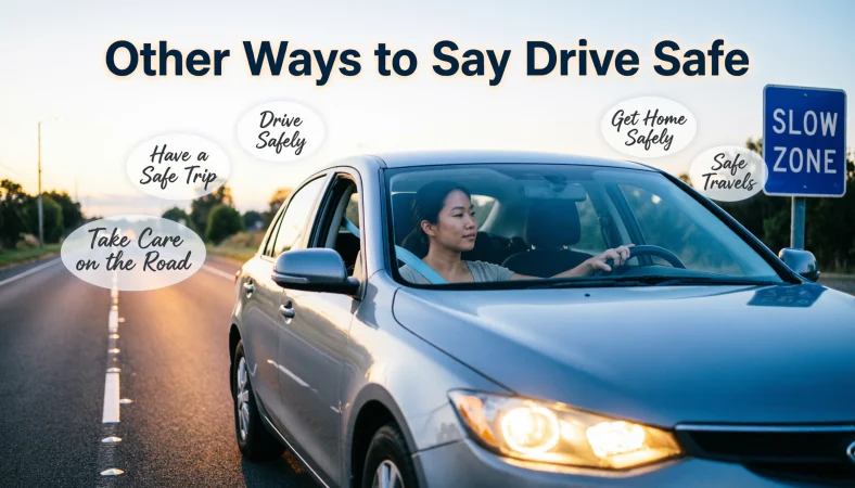 other ways to say drive safe