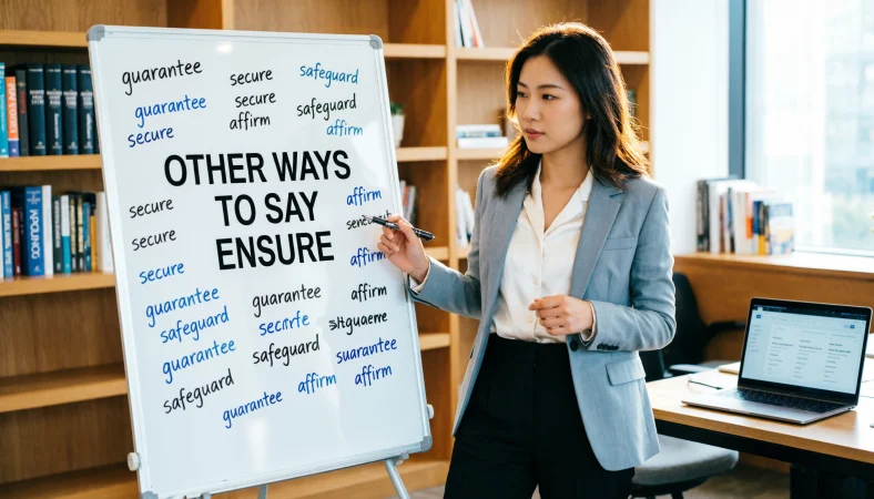 other ways to say ensure