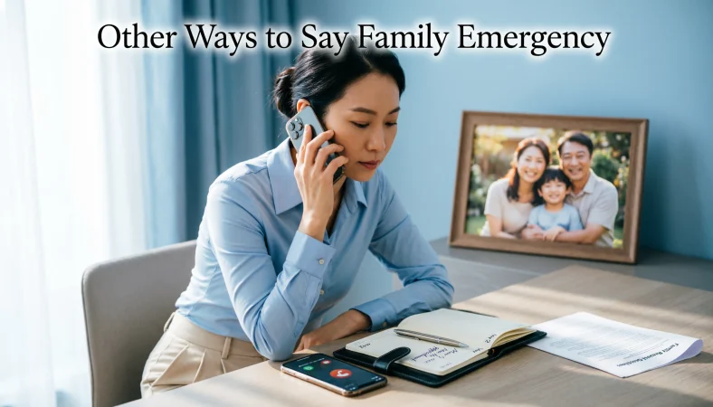 other ways to say family emergency