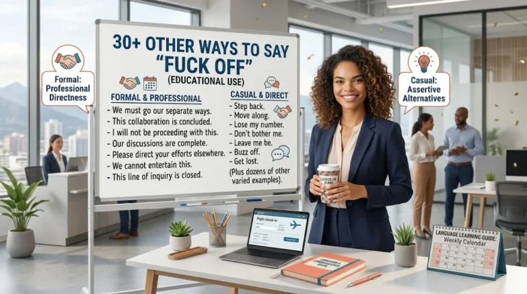 other ways to say fuck off