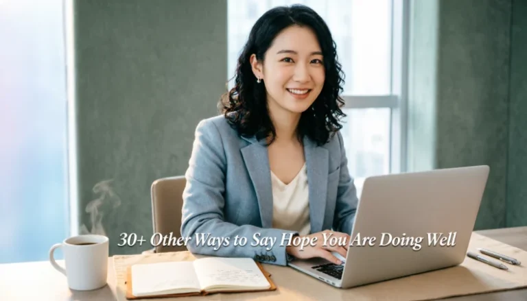 other ways to say hope you are doing well