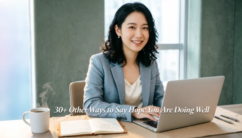 other ways to say hope you are doing well