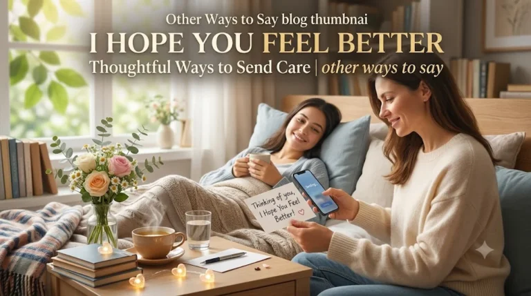 other ways to say i hope you feel better