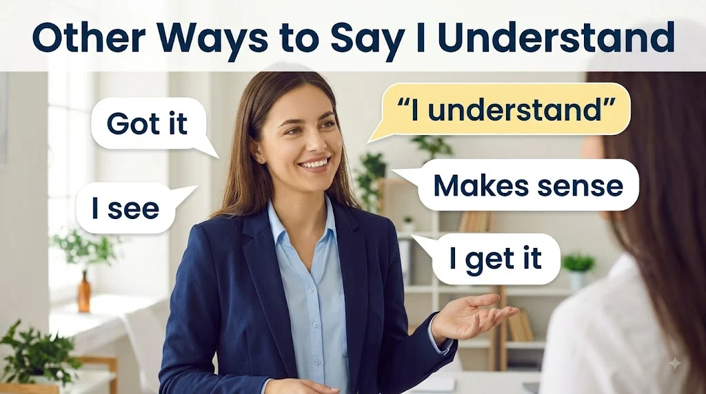 other ways to say i understand