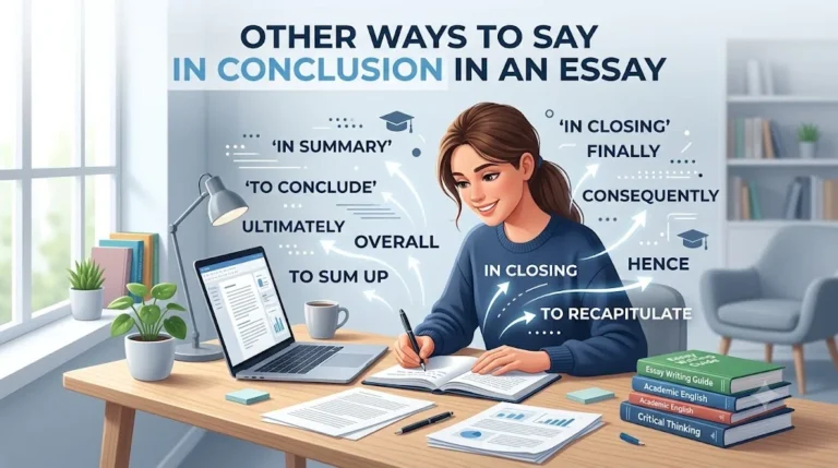 other ways to say in conclusion essay