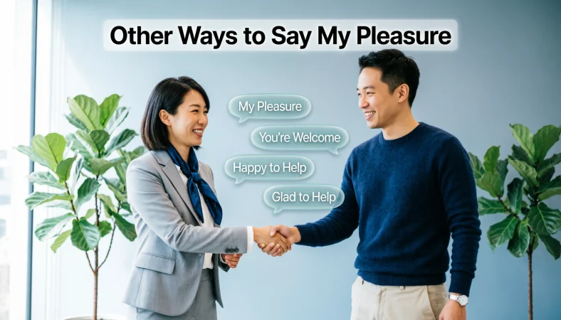 other ways to say my pleasure