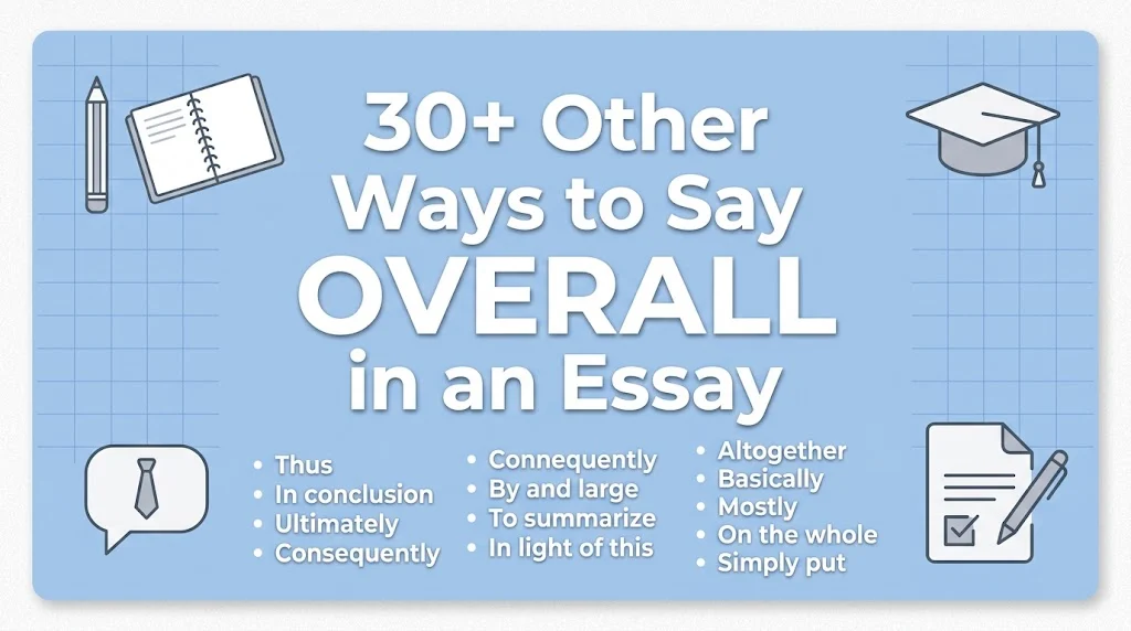 other ways to say overall in an essay