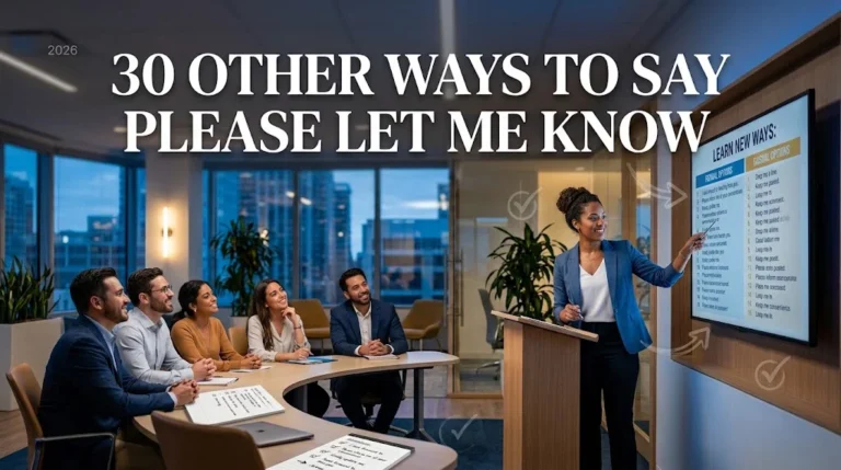 other ways to say please let me know