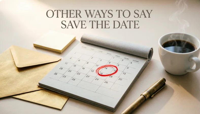 other ways to say save the date