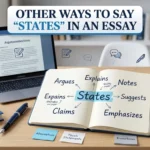 other ways to say states in an essay