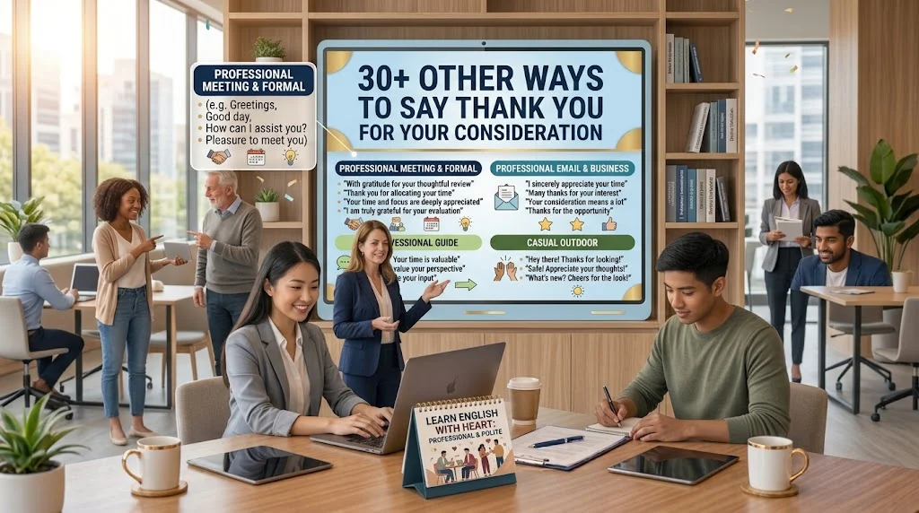 other ways to say thank you for your consideration