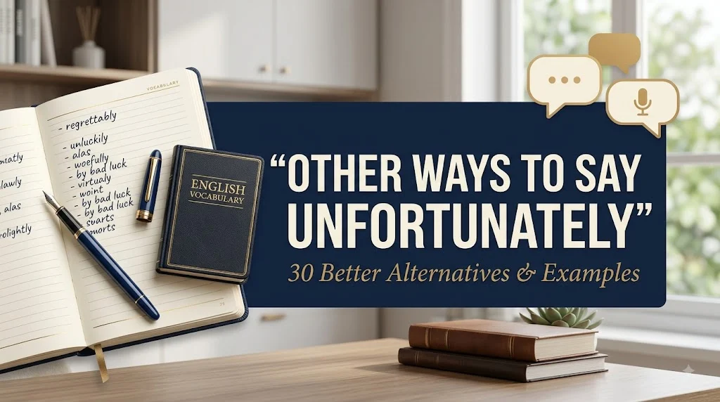 other ways to say unfortunately