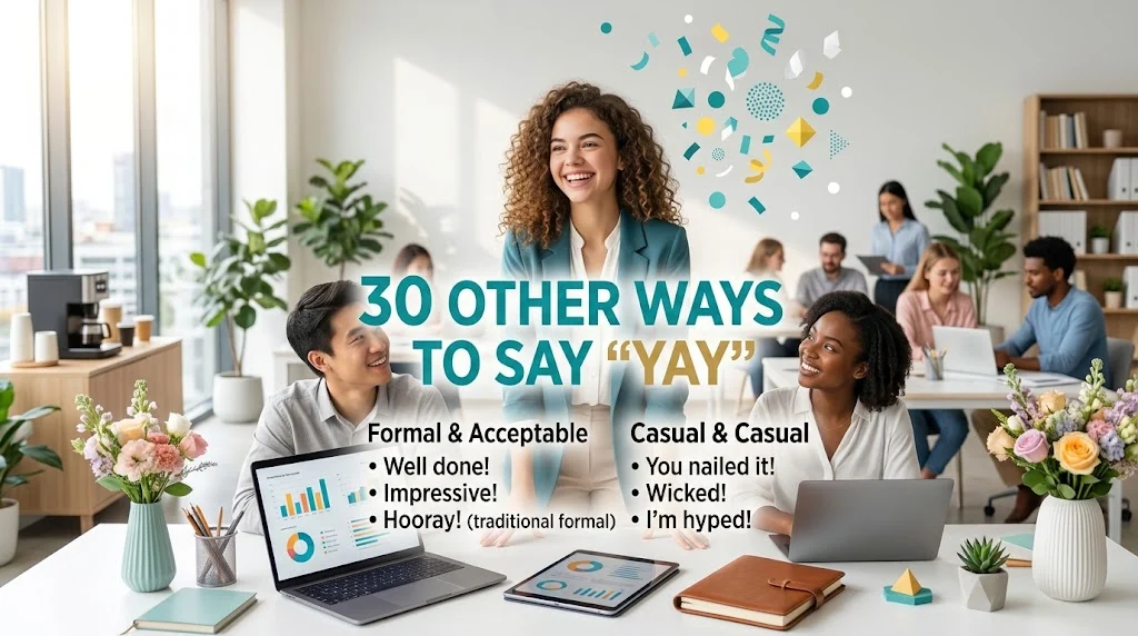 other ways to say yay