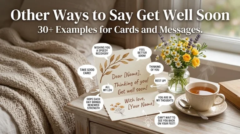 get well soon other ways to say