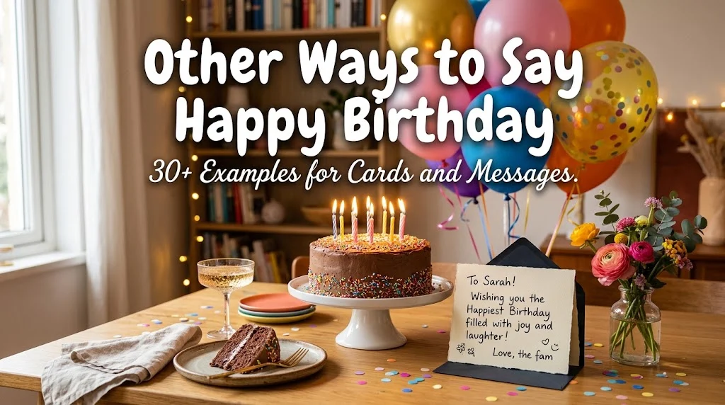 happy birthday other ways to say