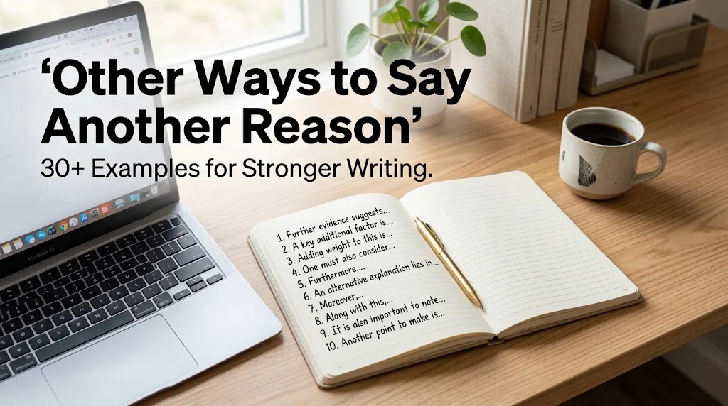 other ways to say another reason