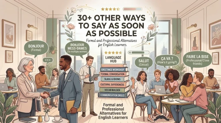 other ways to say as soon as possible
