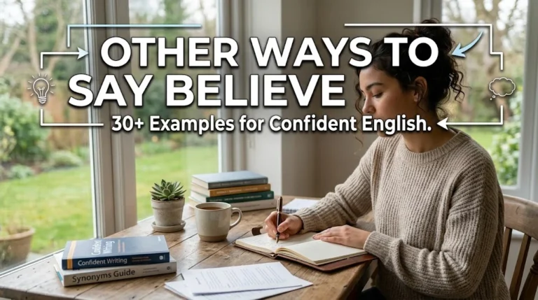 other ways to say believe