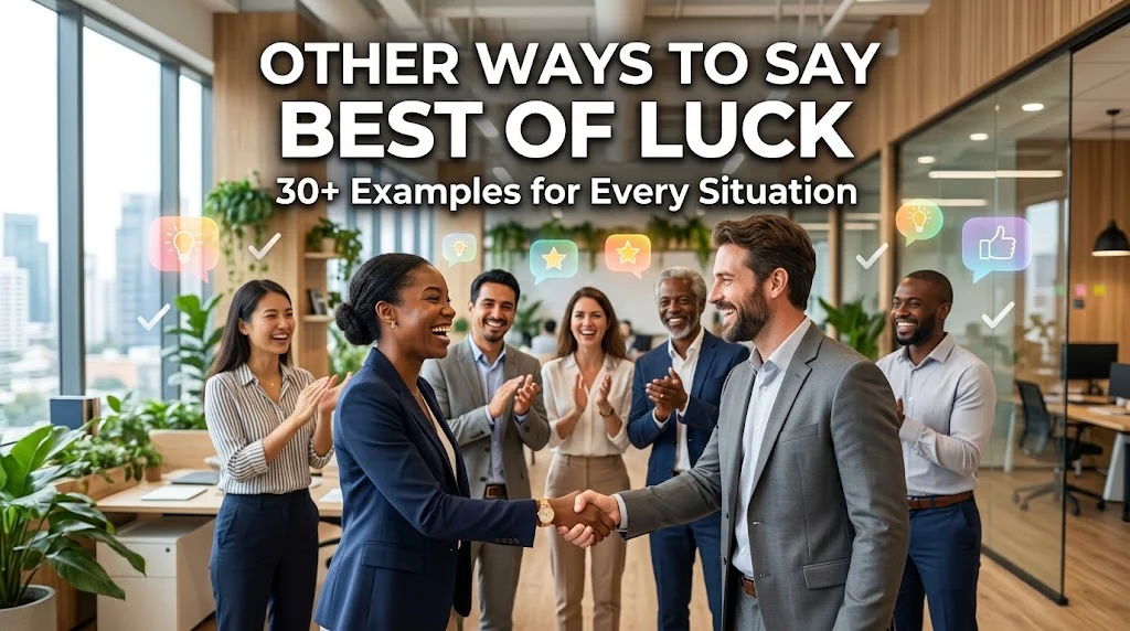 other ways to say best of luck