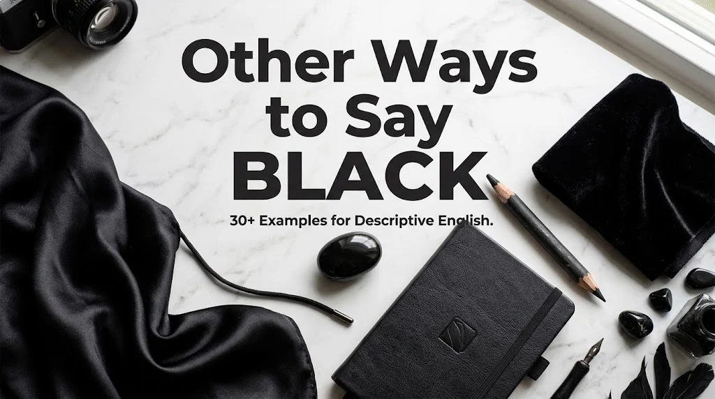 other ways to say black