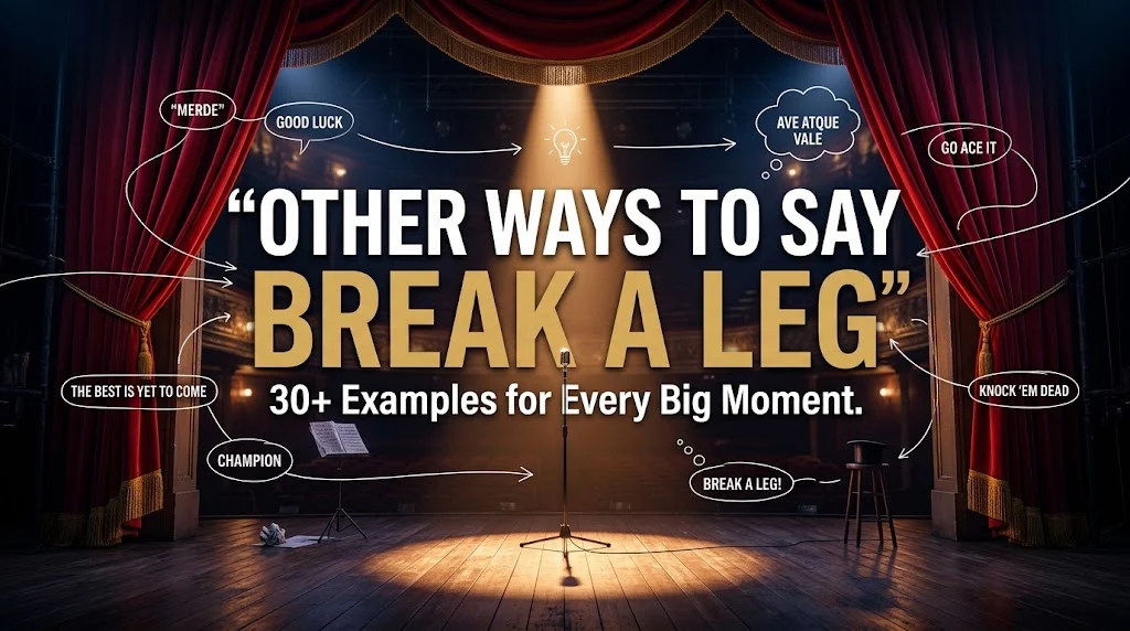 other ways to say break a leg