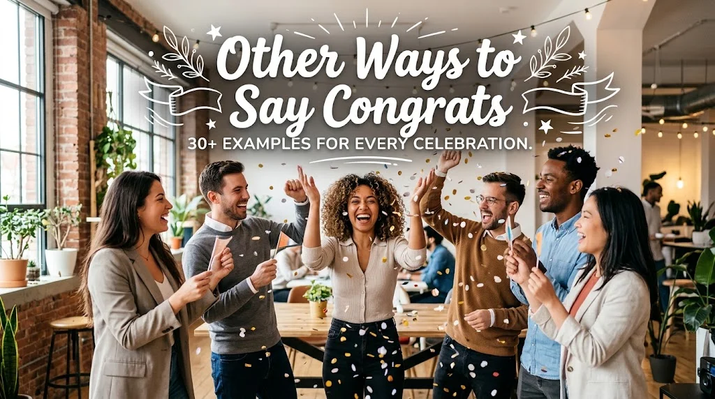 other ways to say congrats
