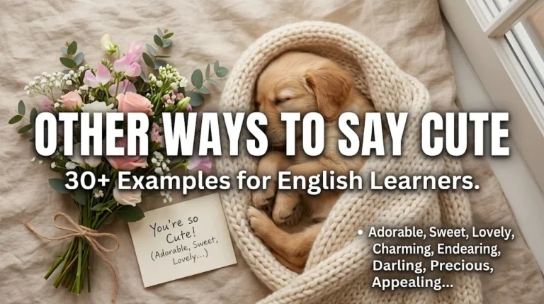 other ways to say cute