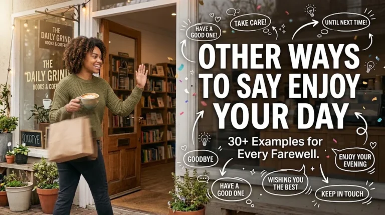 other ways to say enjoy your day