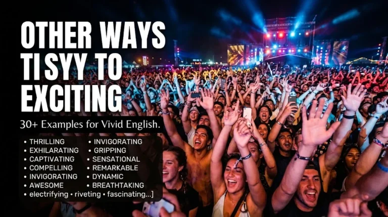 other ways to say exciting