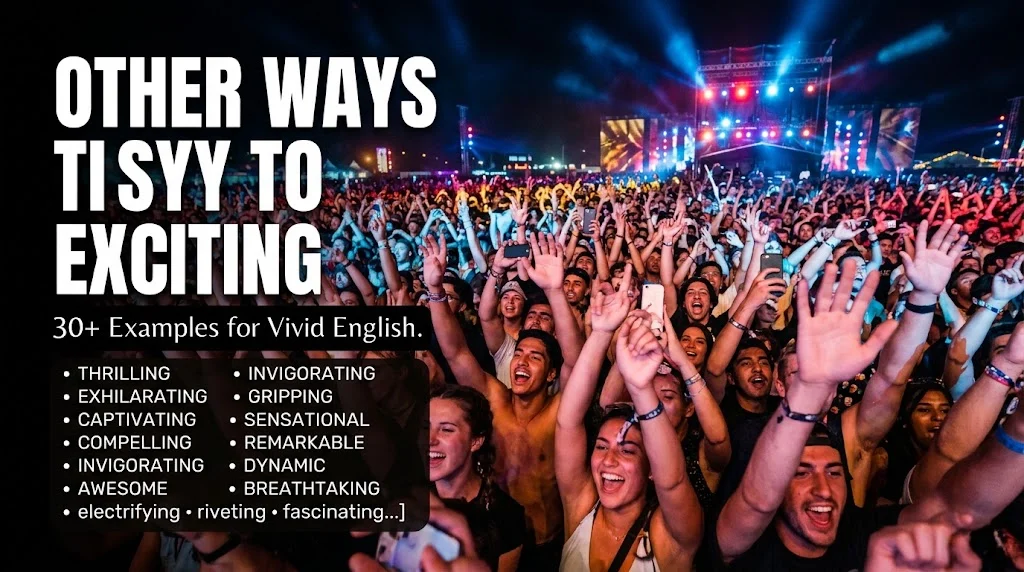 other ways to say exciting