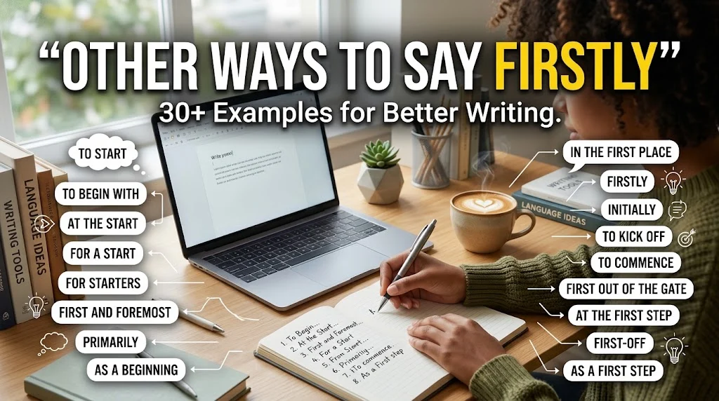 other ways to say firstly