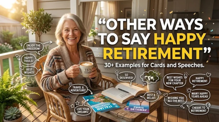 other ways to say happy retirement
