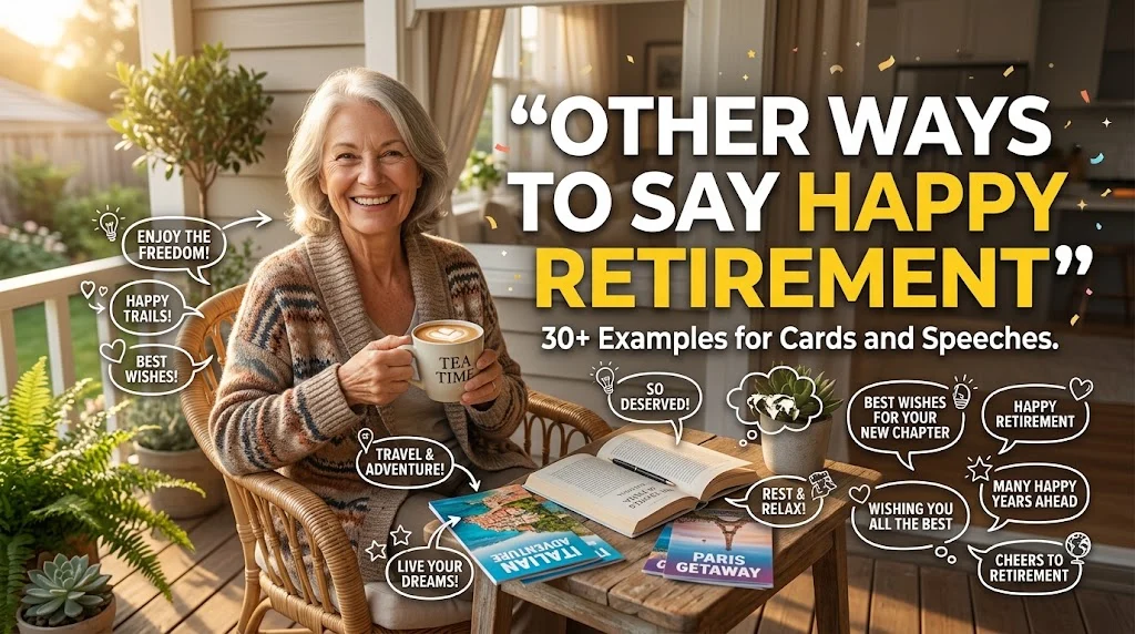other ways to say happy retirement